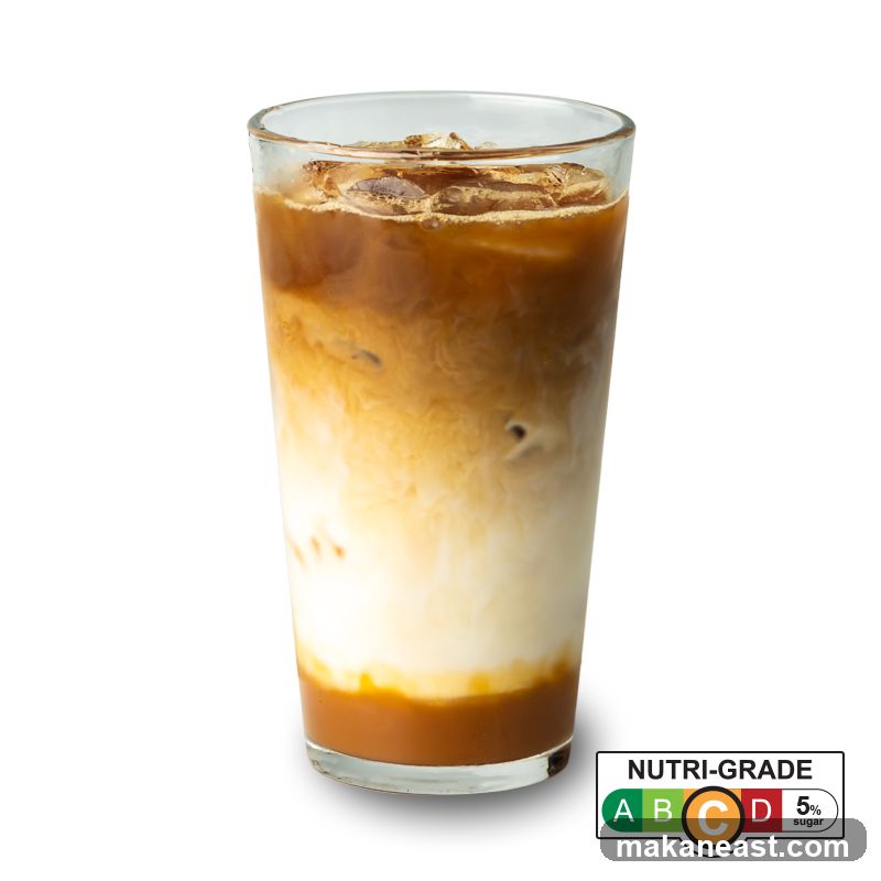Iced Coffee with Nutri-Grade Label