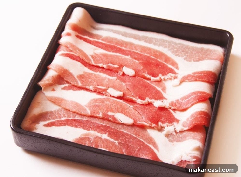 Thinly Sliced Pork Belly