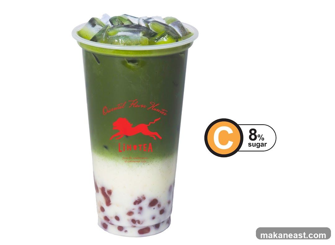 Matcha Red Bean Drink