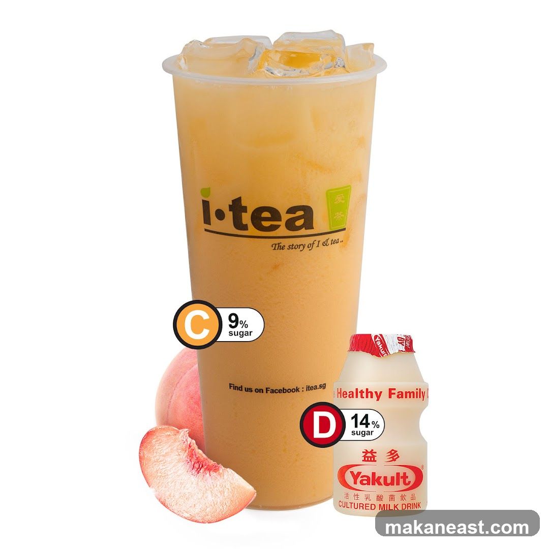I-tea Peach Drink with Yakult