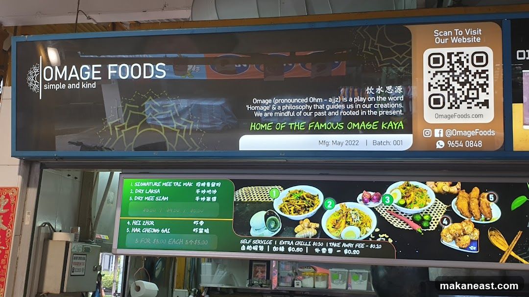 Omage Foods Menu and Information