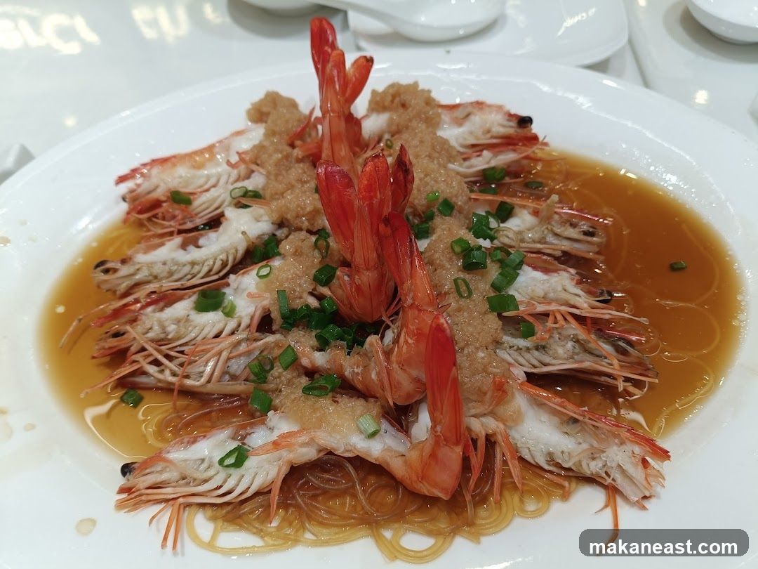 Steamed Prawns with Garlic and Vermicelli