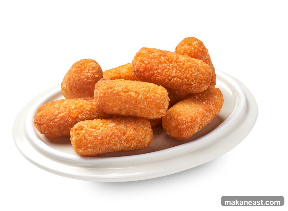 Croquettes on a Plate