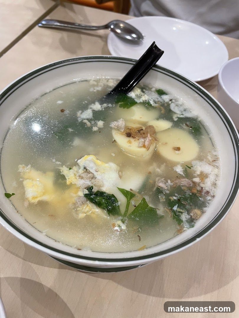 Soup with Tofu and Egg