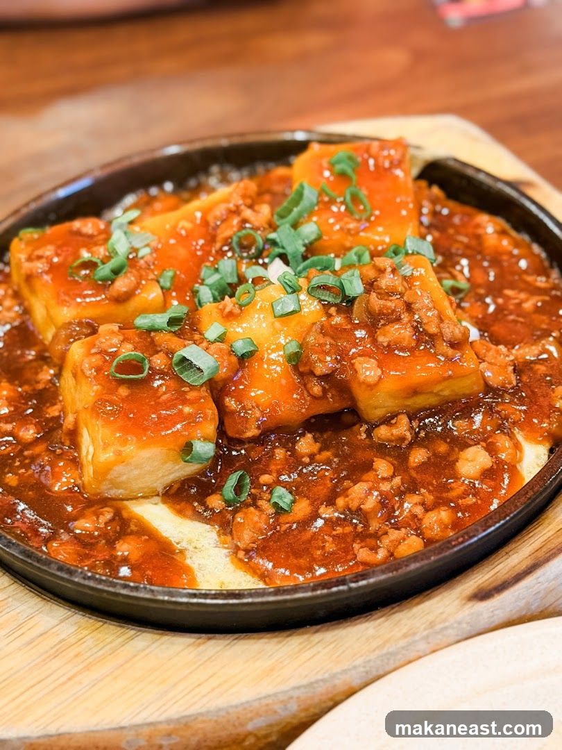 Sizzling Tofu with Minced Meat