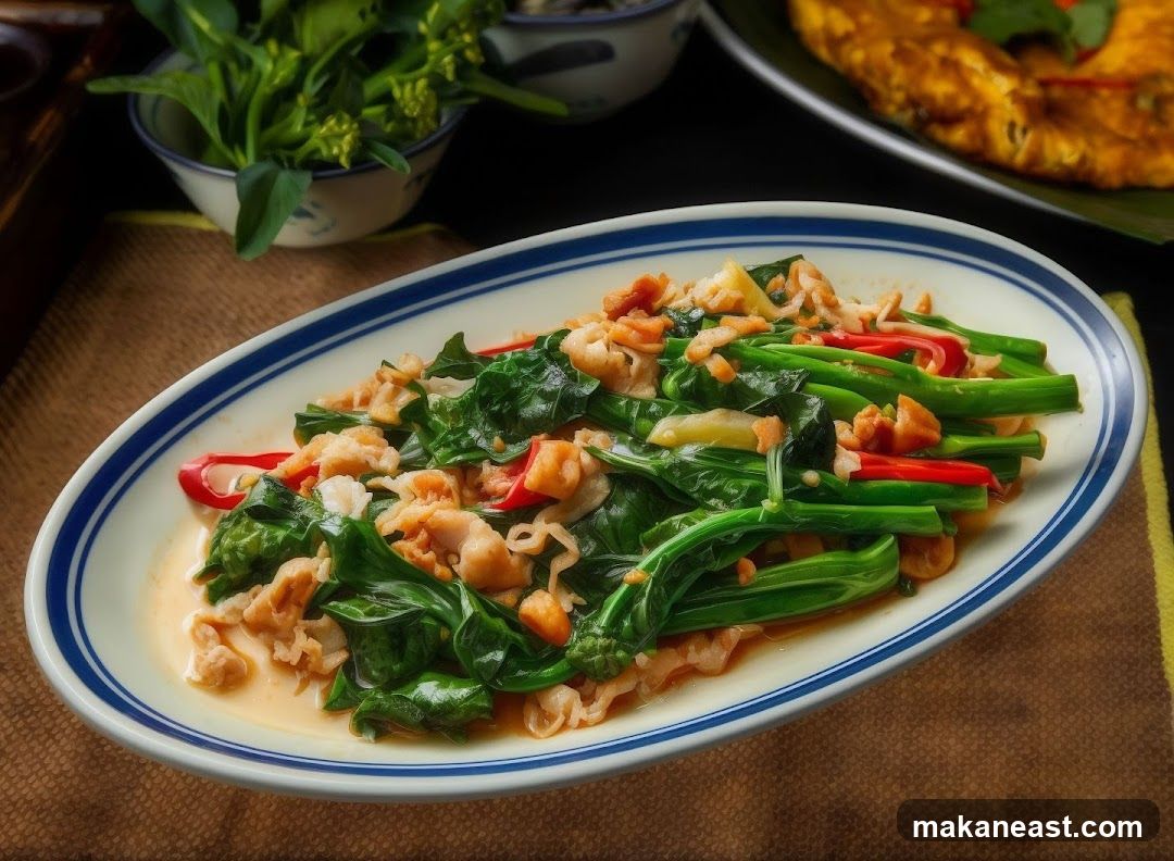 Stir-fried Greens with Meat