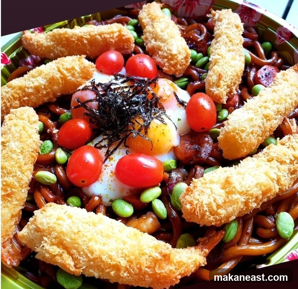 Noodles with Fried Shrimp and Egg