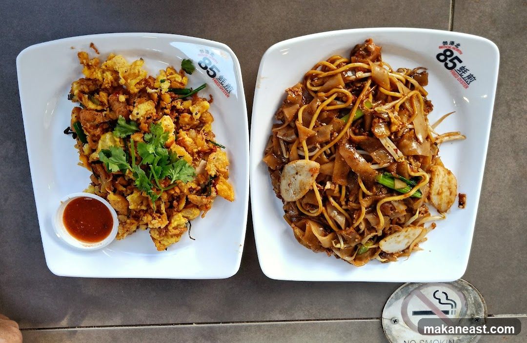 Fried Oyster Omelet and Char Kway Teow