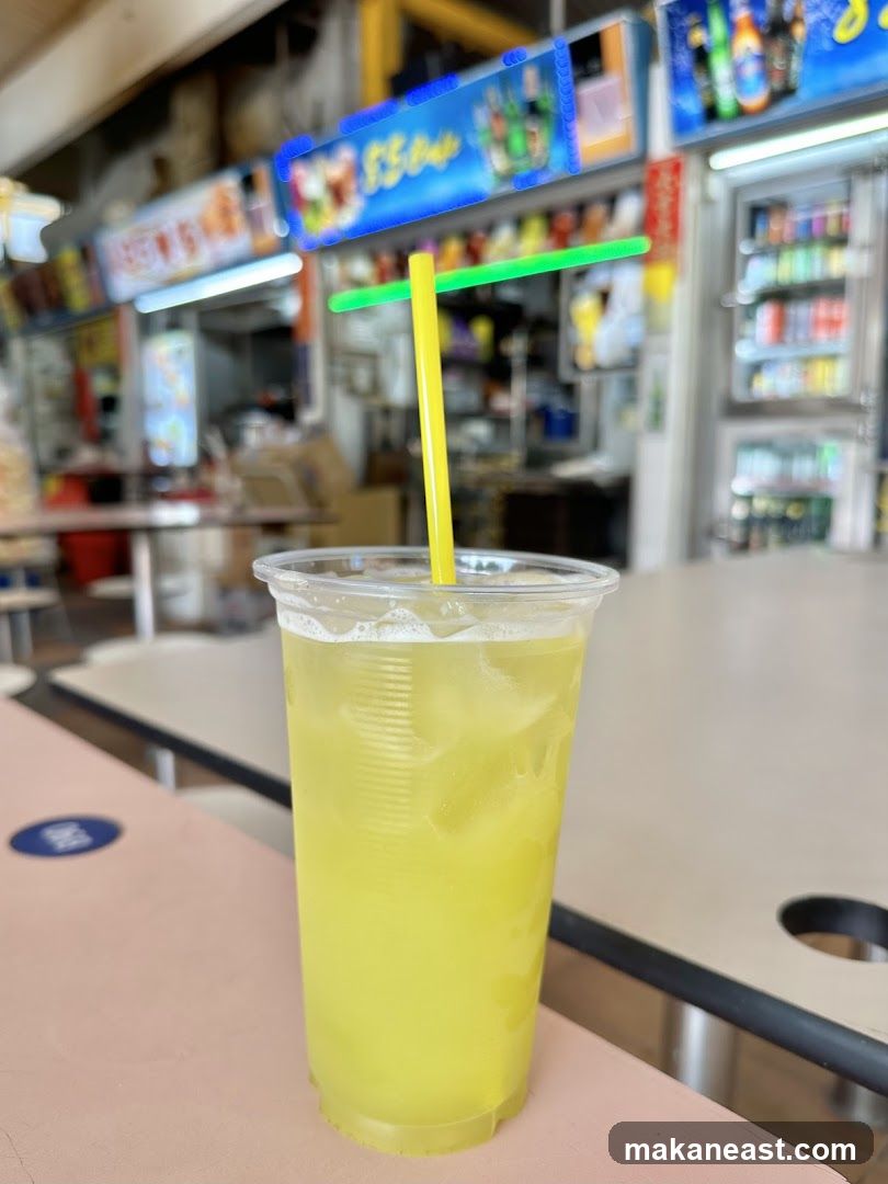 Sugarcane Juice with Straws