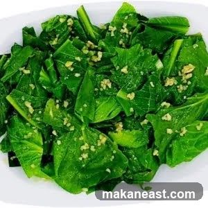 Steamed Greens with Garlic