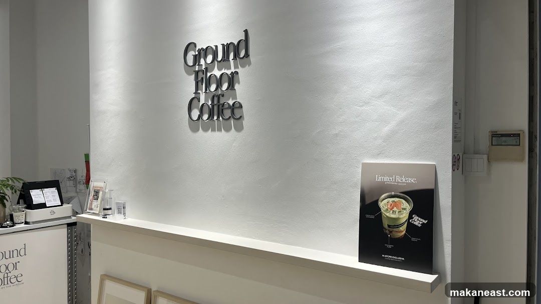 Ground Floor Coffee Signage and Advertisement