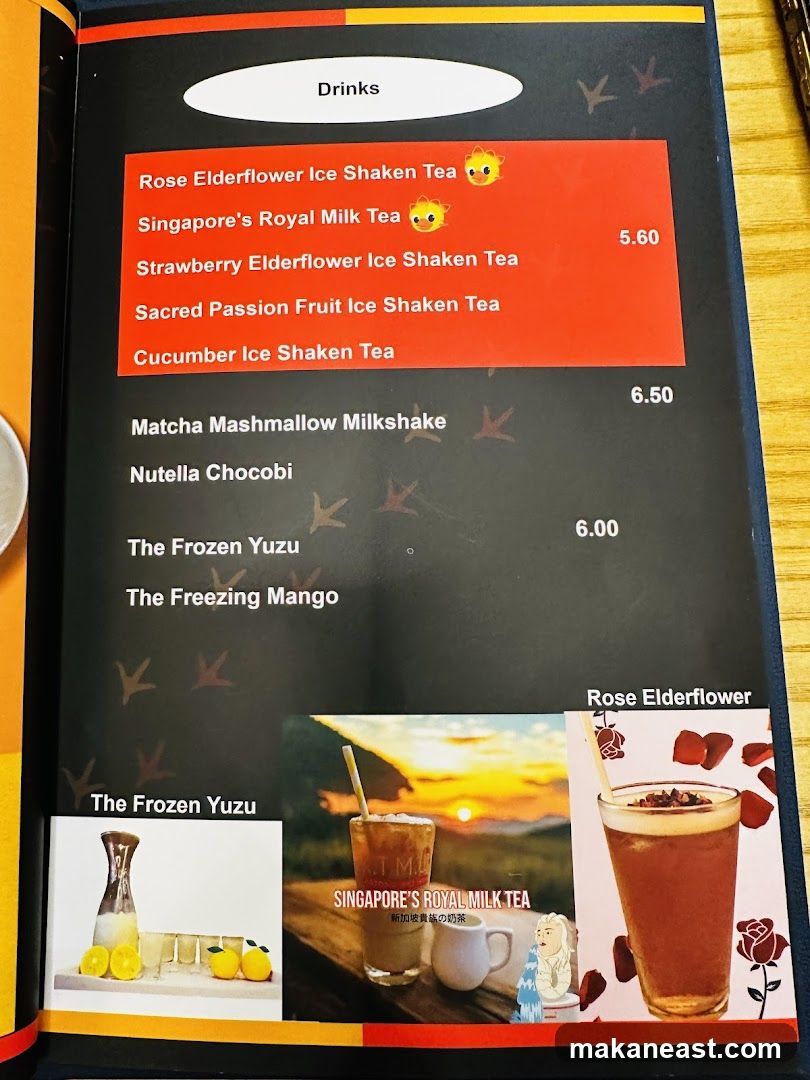 Drinks Menu