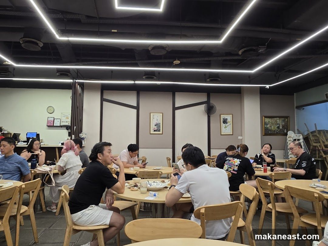 Restaurant Interior with Diners