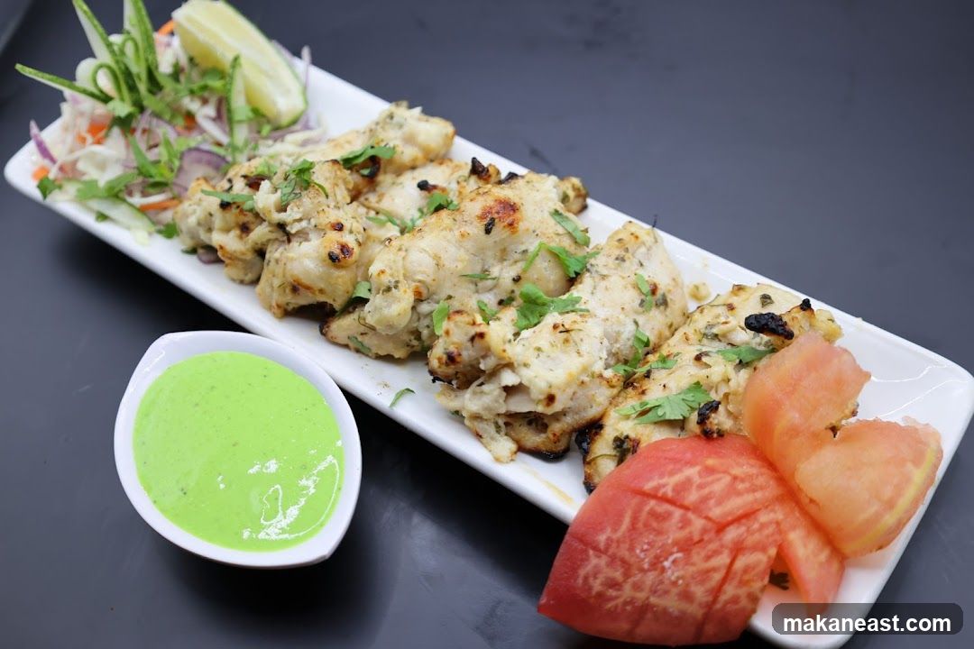 Chicken Tikka with Mint Chutney