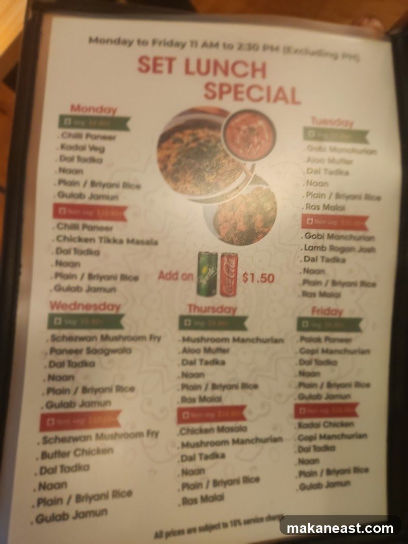 Set Lunch Special