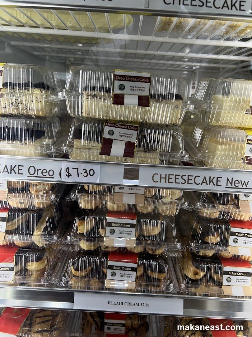 Desserts in a Refrigerator Display