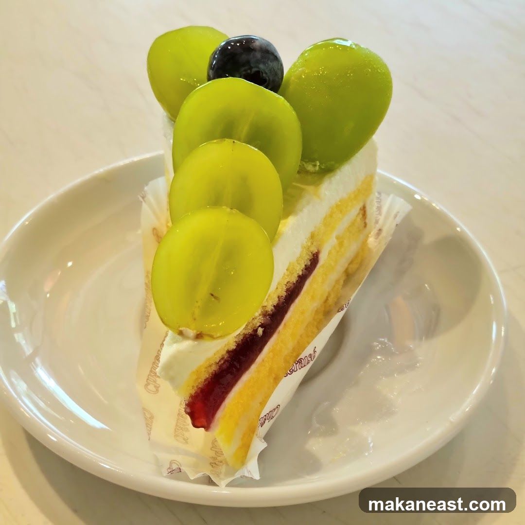 Grape Cake Slice