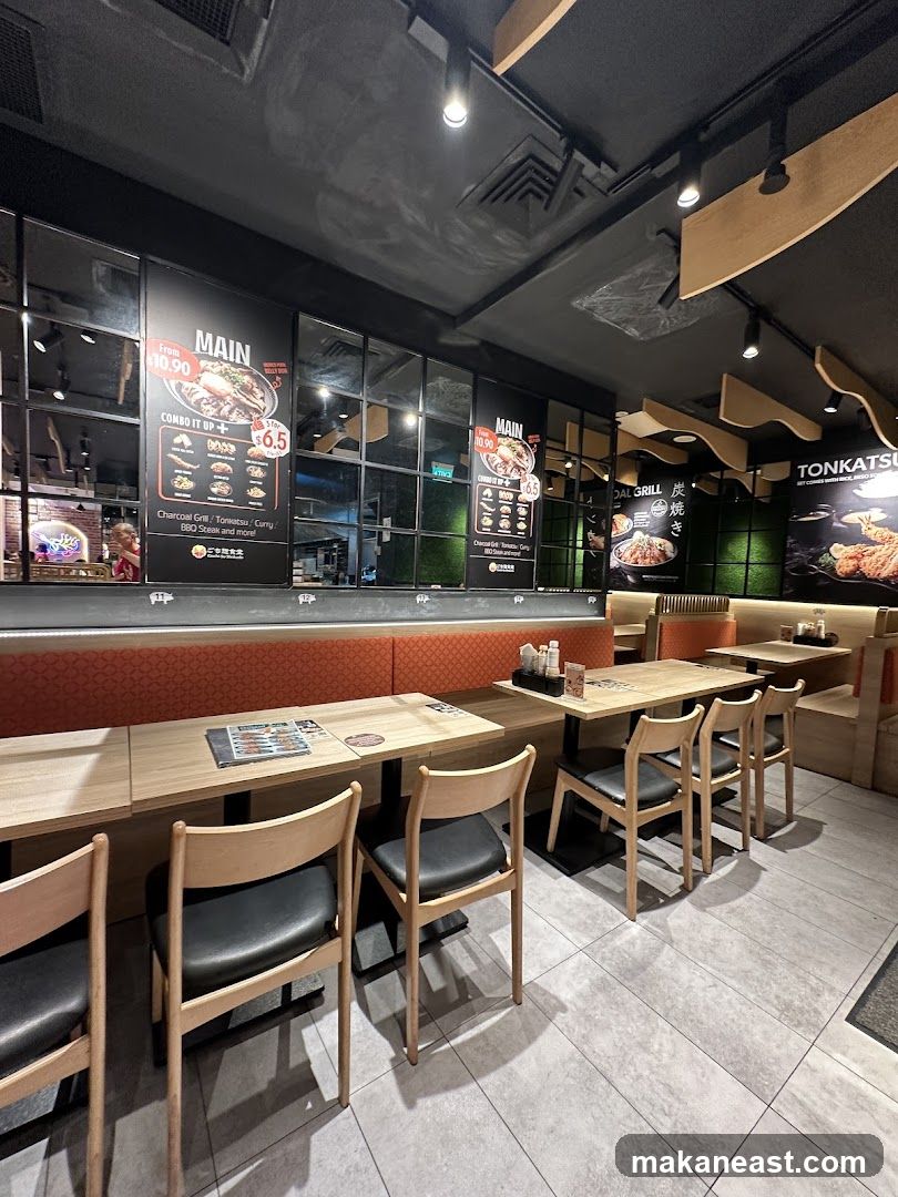 Restaurant Interior with Menu Boards