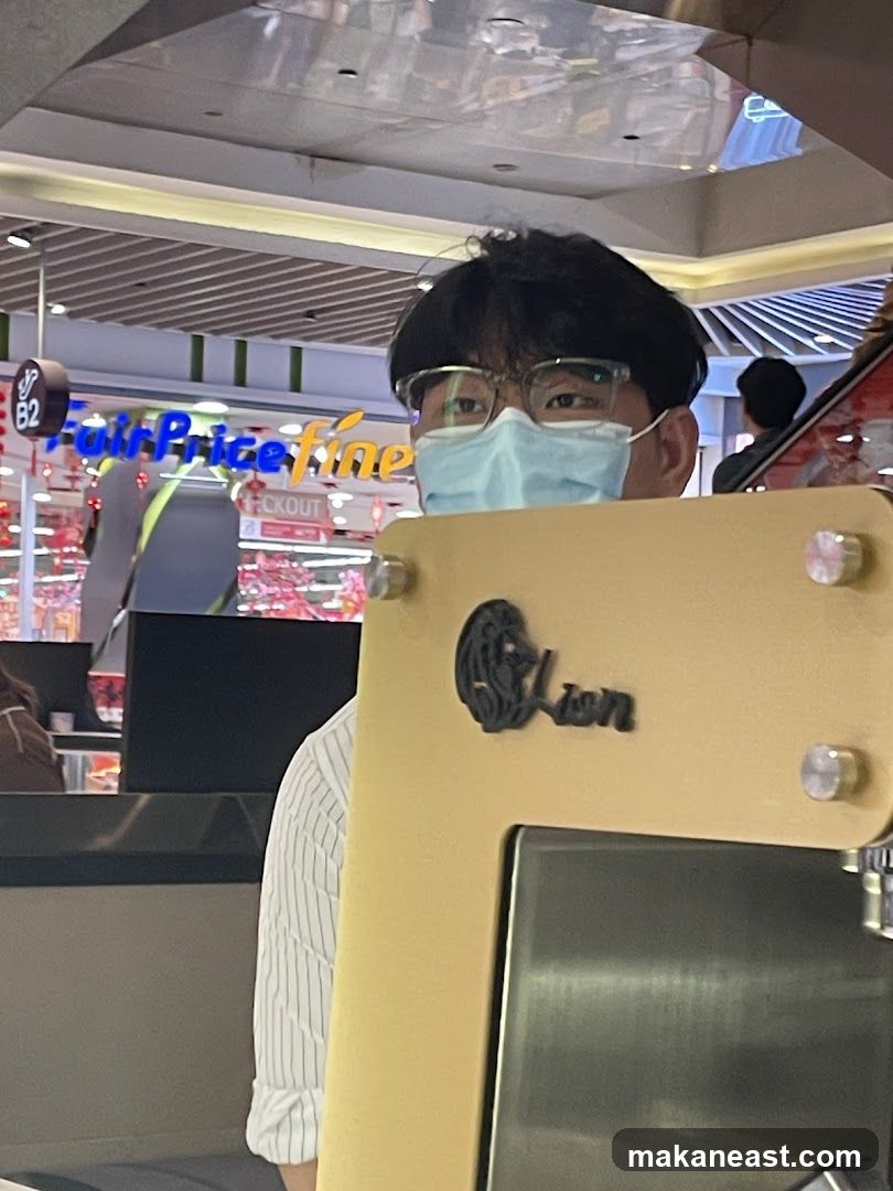 Man in face mask at checkout