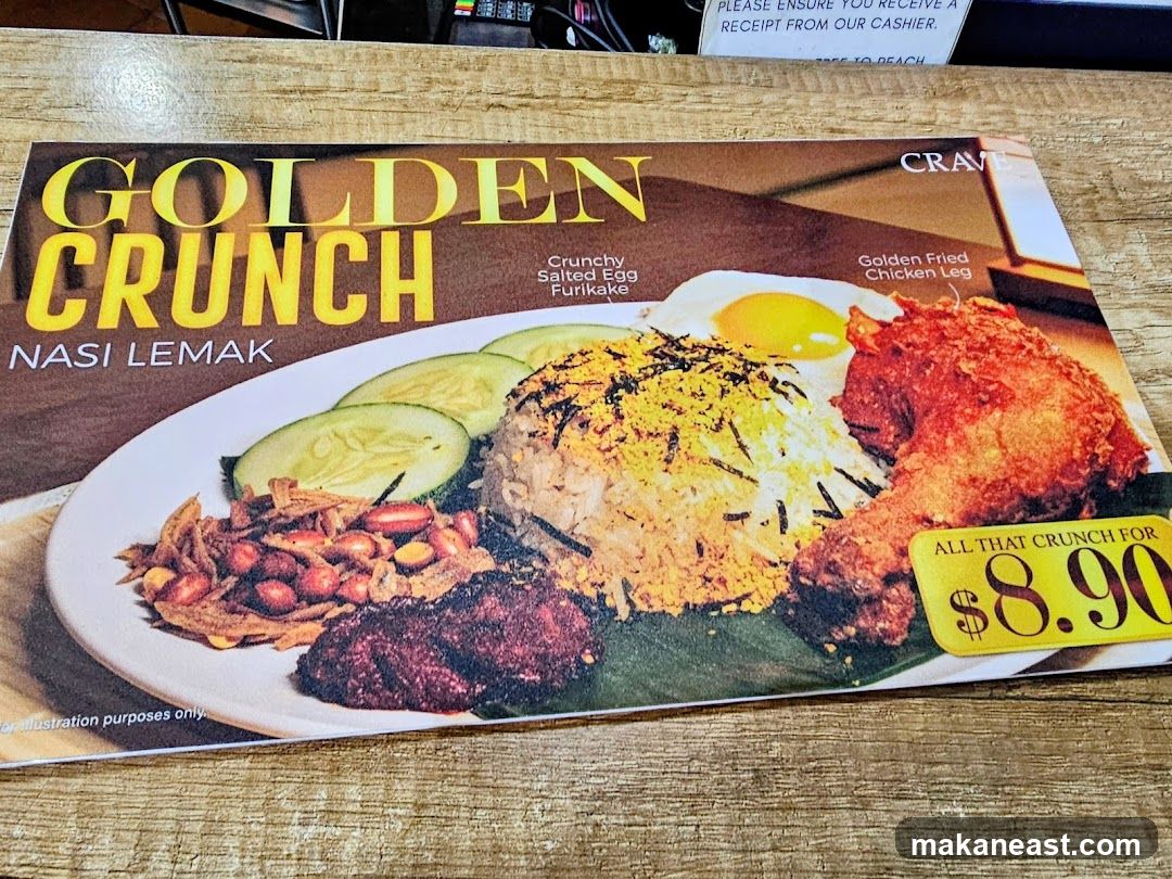 Golden Crunch Nasi Lemak