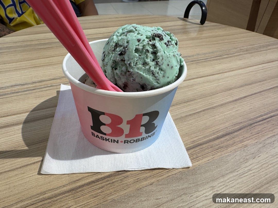 Mint Chocolate Chip Ice Cream Cup