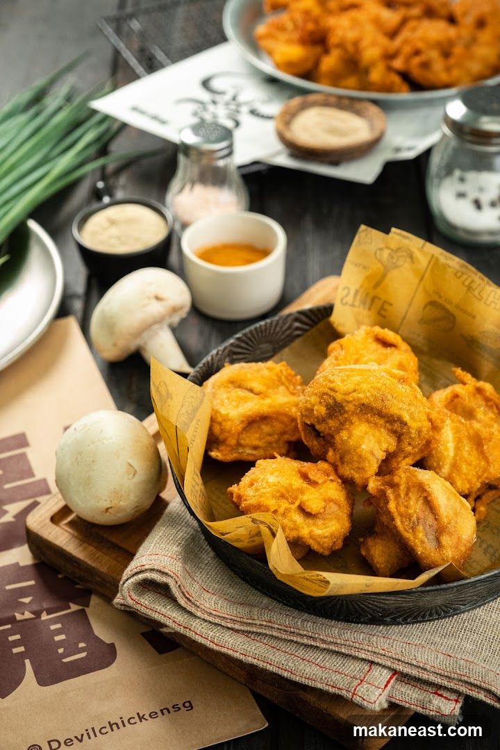 Fried Chicken Bites with Dipping Sauces