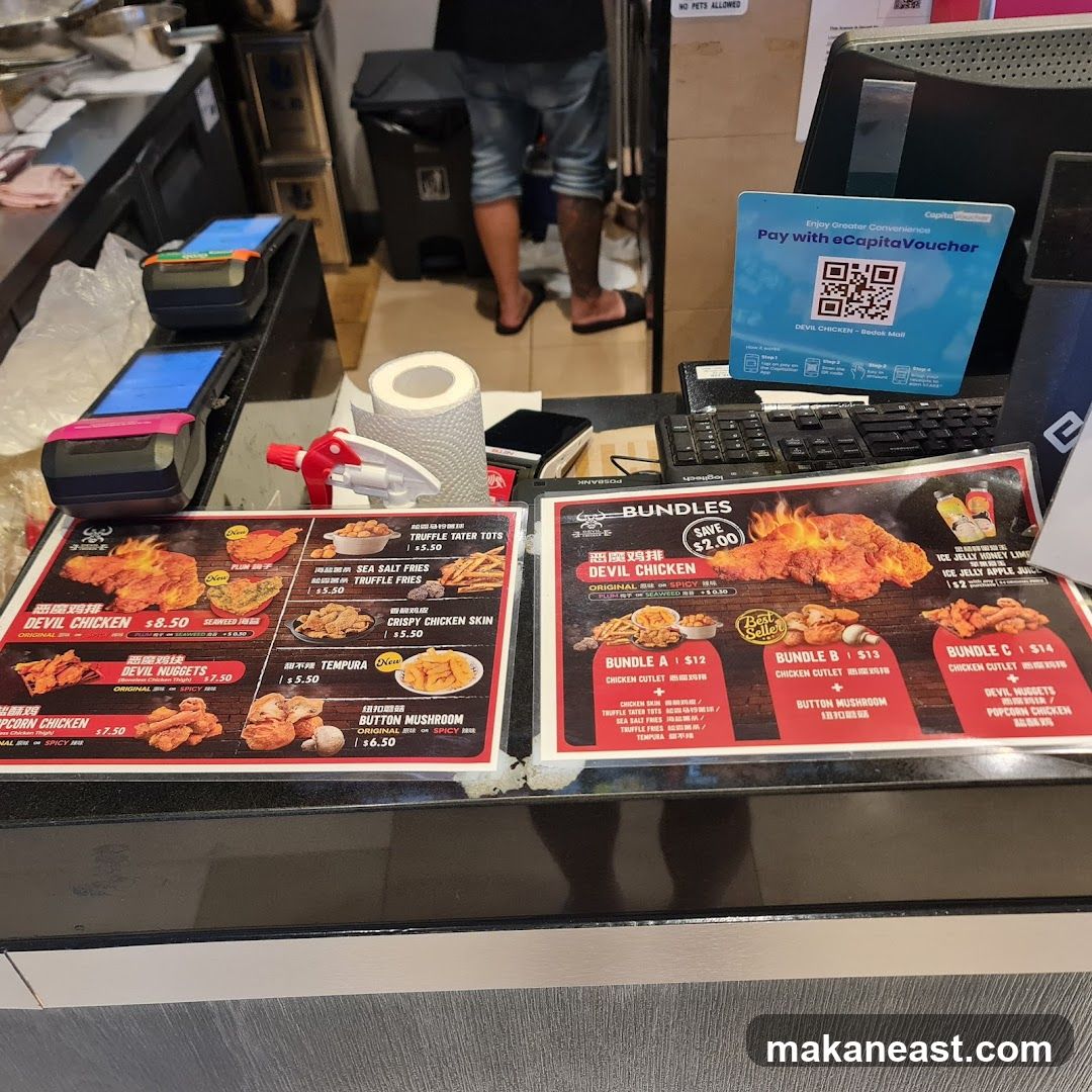 Devil Chicken Menu