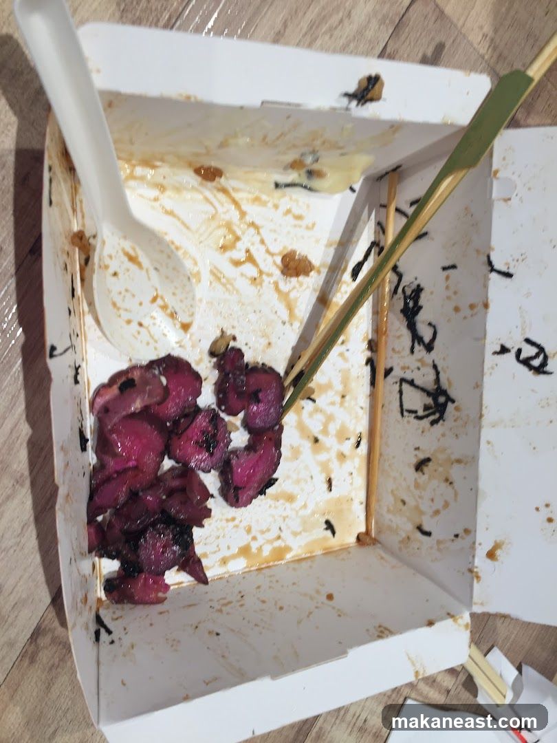 Leftover Food in Takeout Container