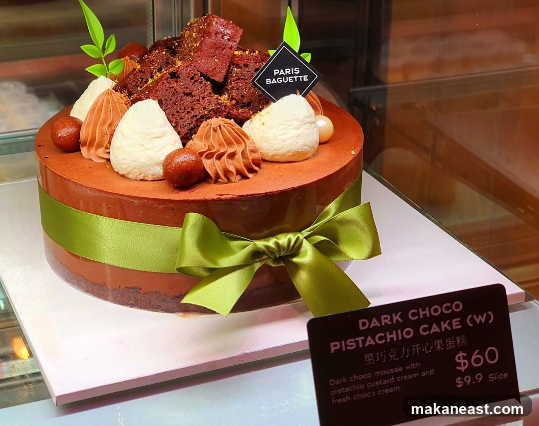 Dark Choco Pistachio Cake