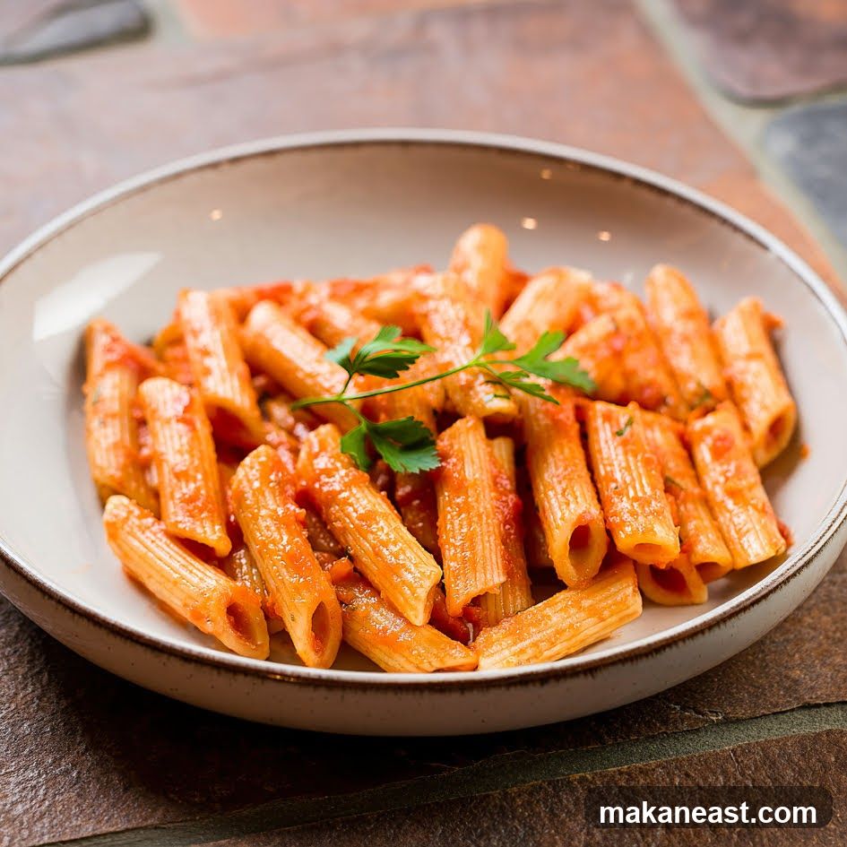 Penne Pasta with Tomato Sauce