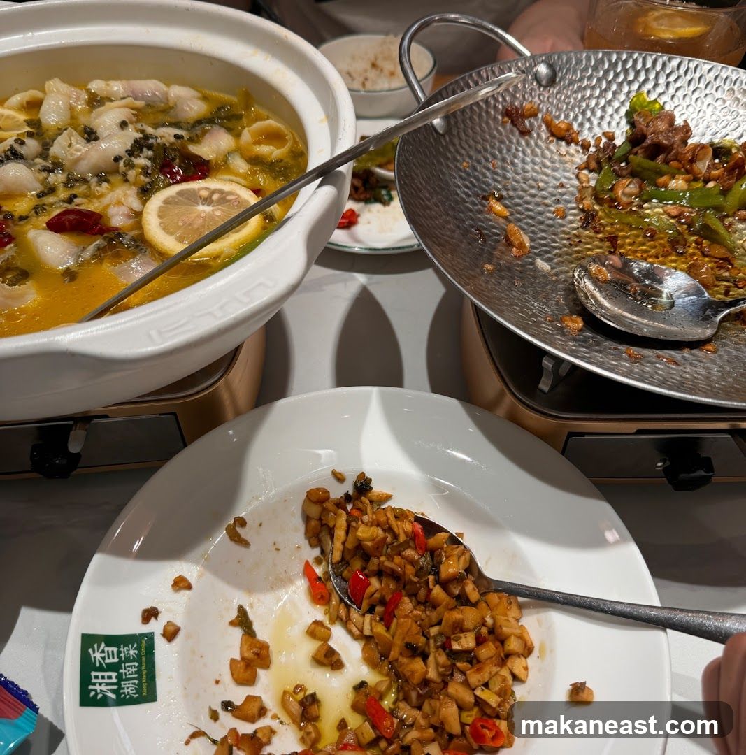 Dishes of Food