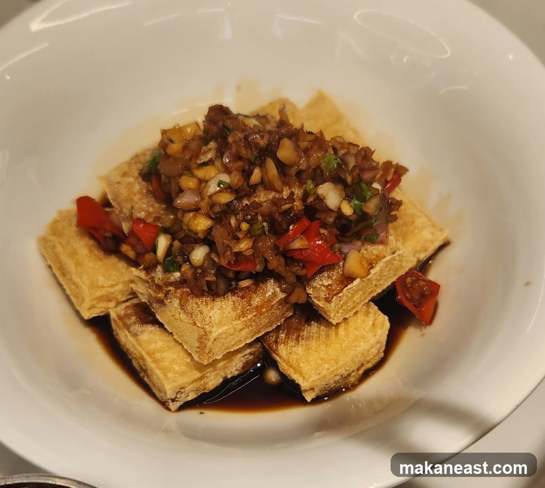 Fried Tofu with Toppings