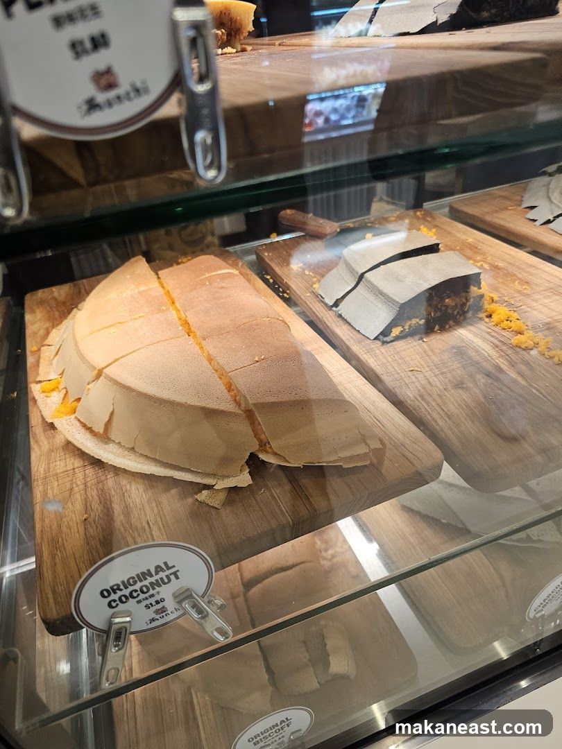 Desserts in a Display Case