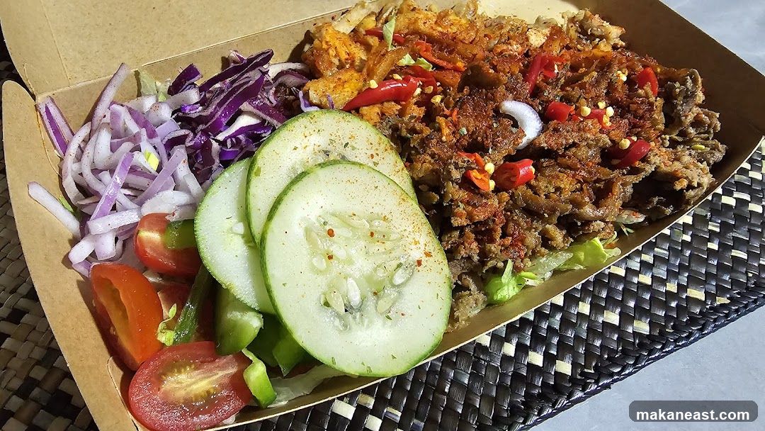 Spicy Meat and Salad Bowl