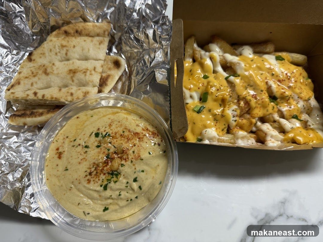 Hummus with Pita and Loaded Fries