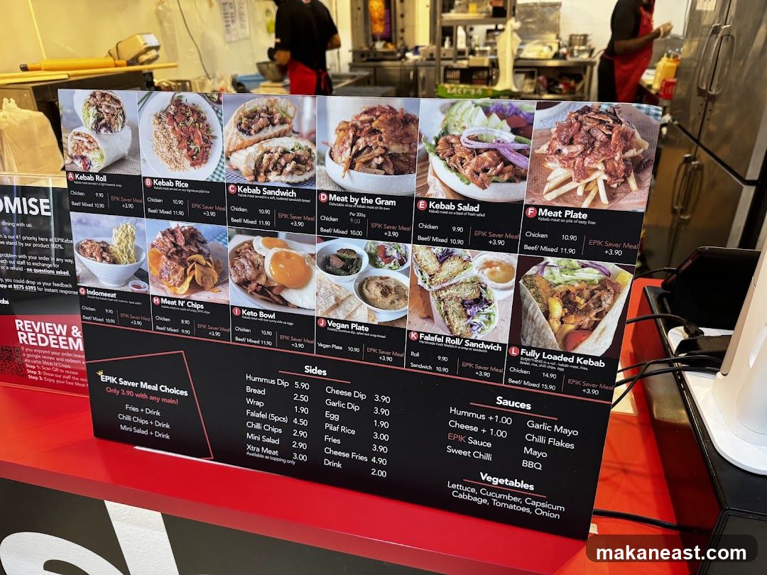 EPIK Saver Meal Choices