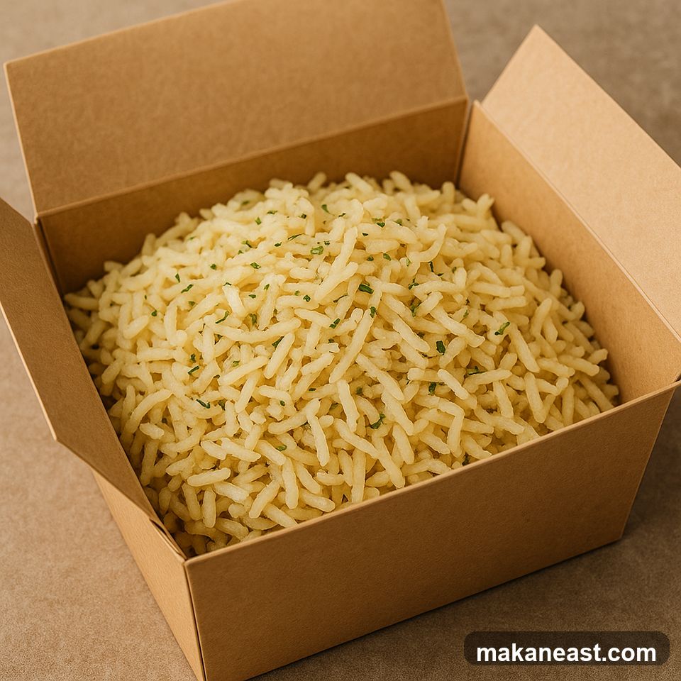 Rice in a Takeout Box