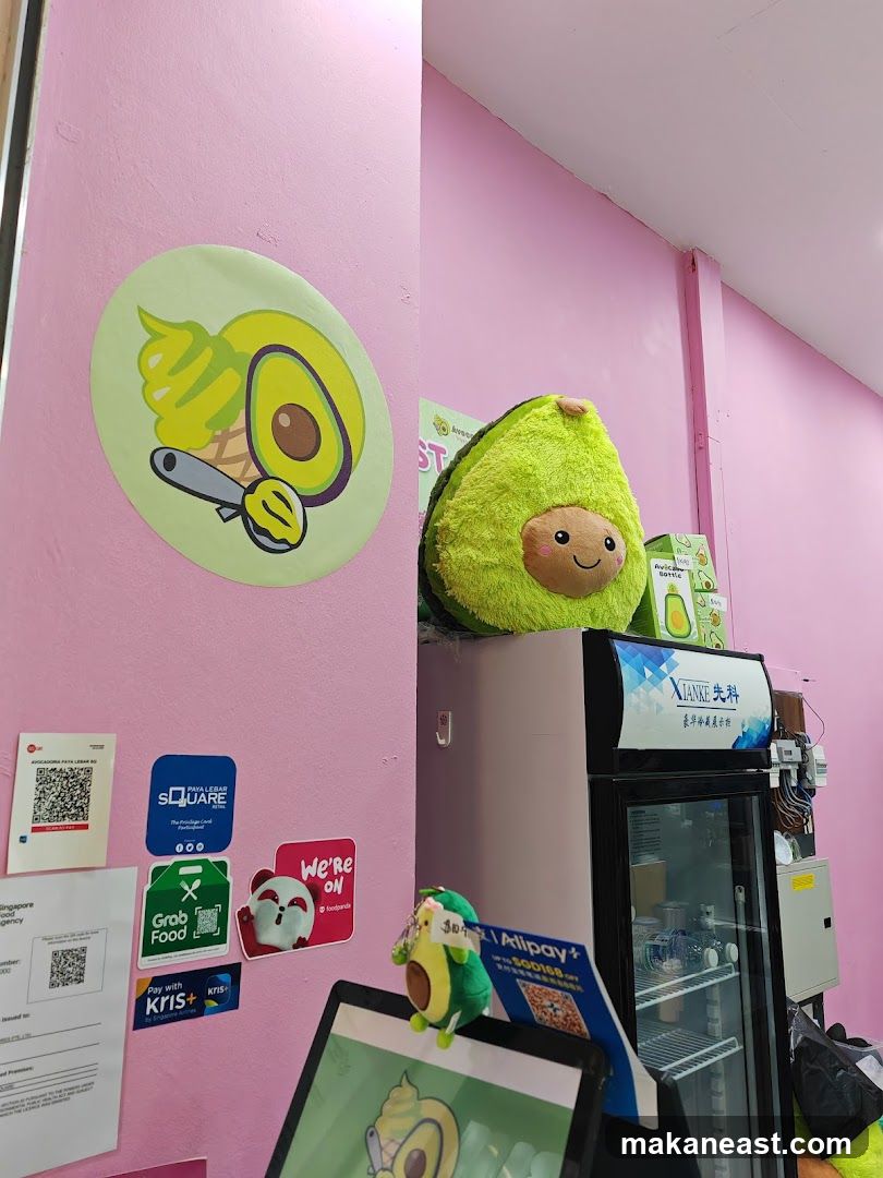 Avocado Themed Store Interior