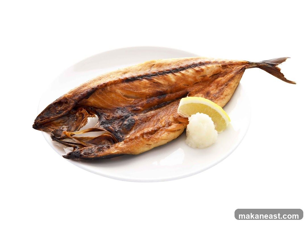 Grilled Fish with Lemon and Grated Radish