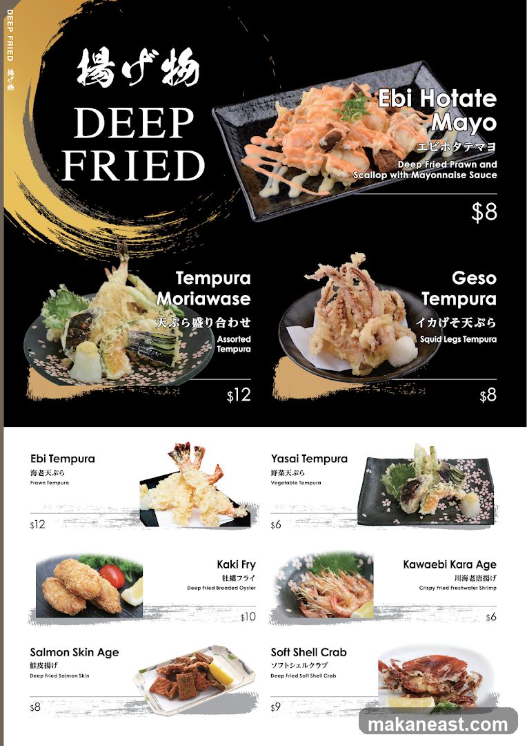Deep Fried Menu