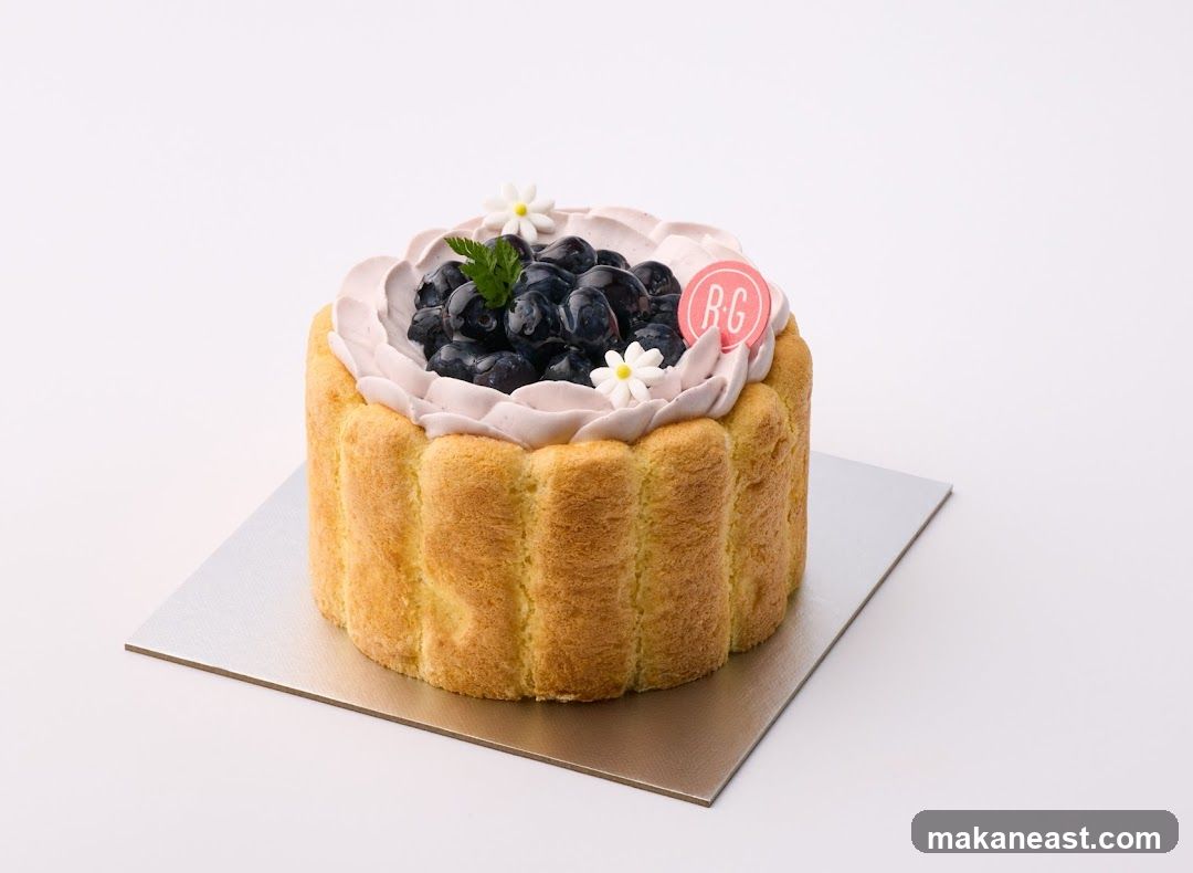 Blueberry Charlotte Cake
