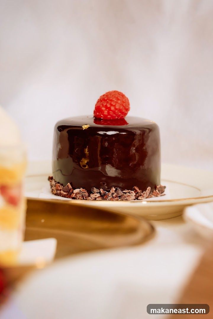 Chocolate Raspberry Mousse Cake