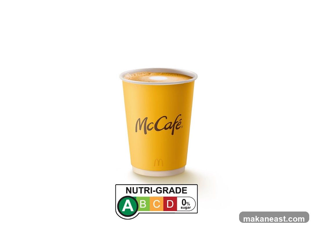 McCafé Coffee Cup with Nutri-Grade Label