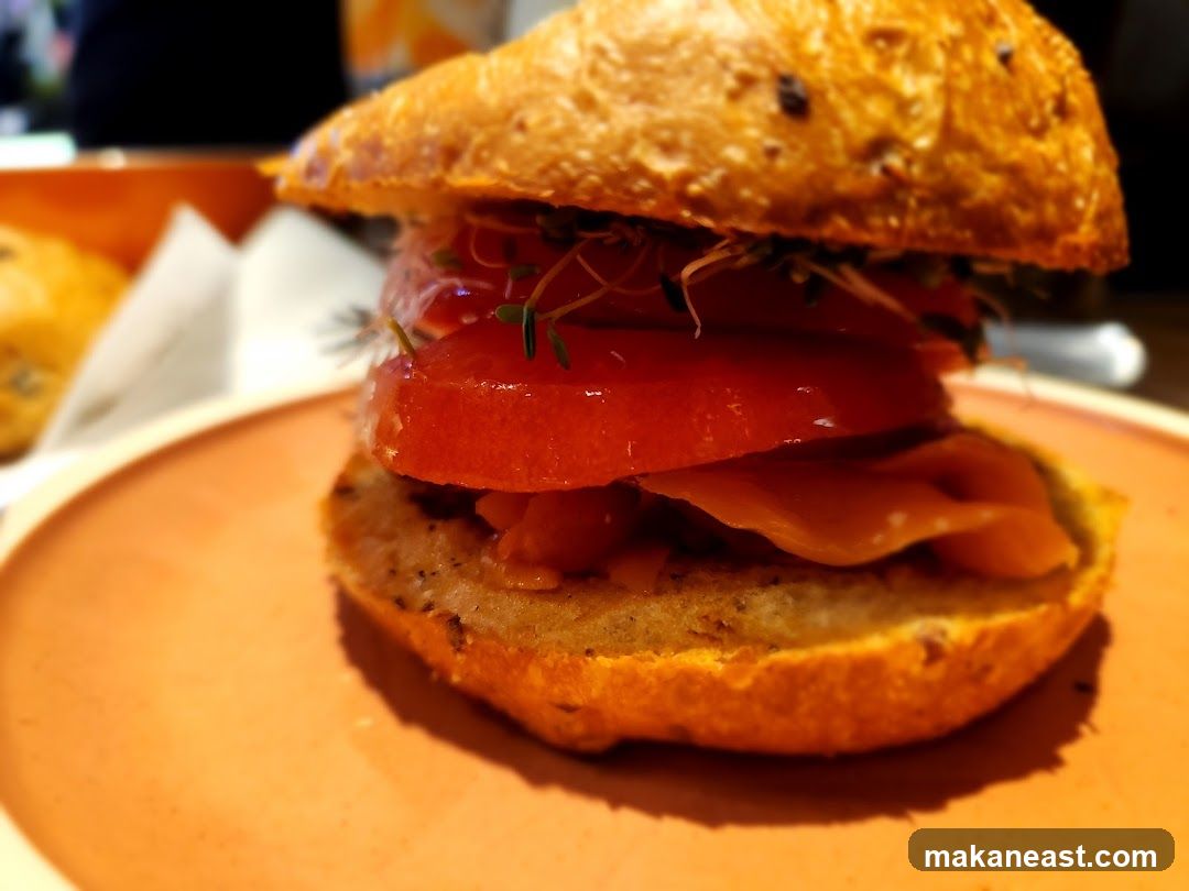 Sandwich with Tomato and Sprouts
