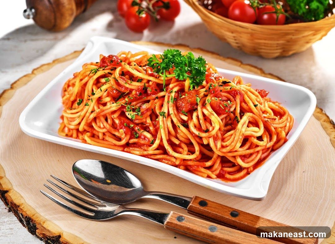 Spaghetti with Tomato Sauce