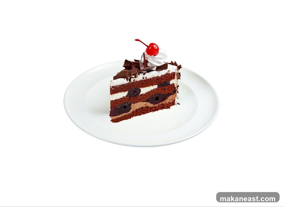 Slice of Black Forest Cake