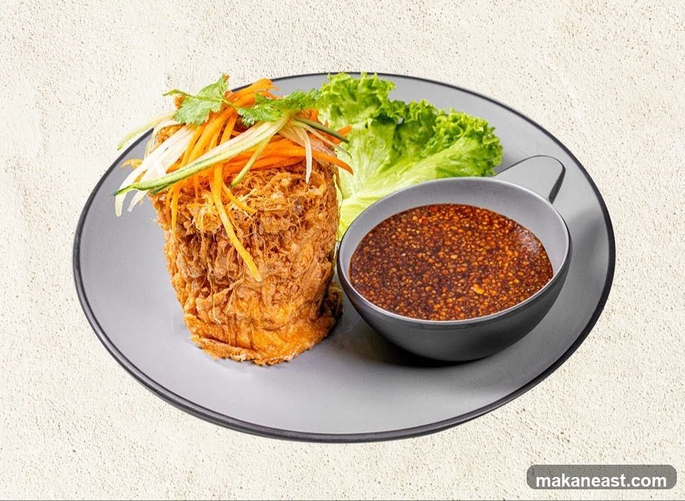 Crispy Fried Dish with Dipping Sauce