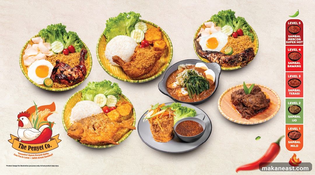 The Penyet Co. Menu