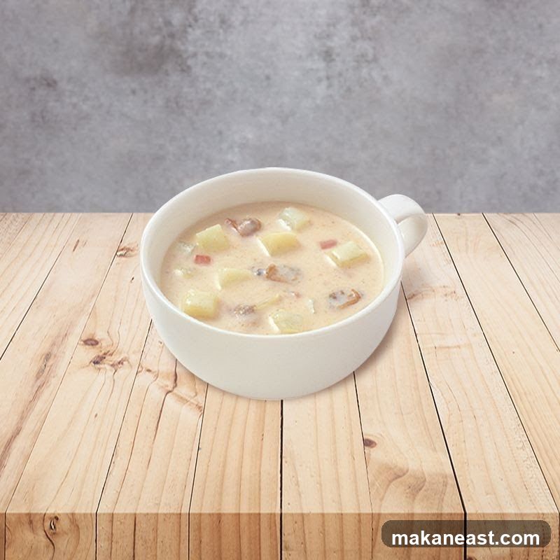 Creamy Soup with Potatoes and Meat