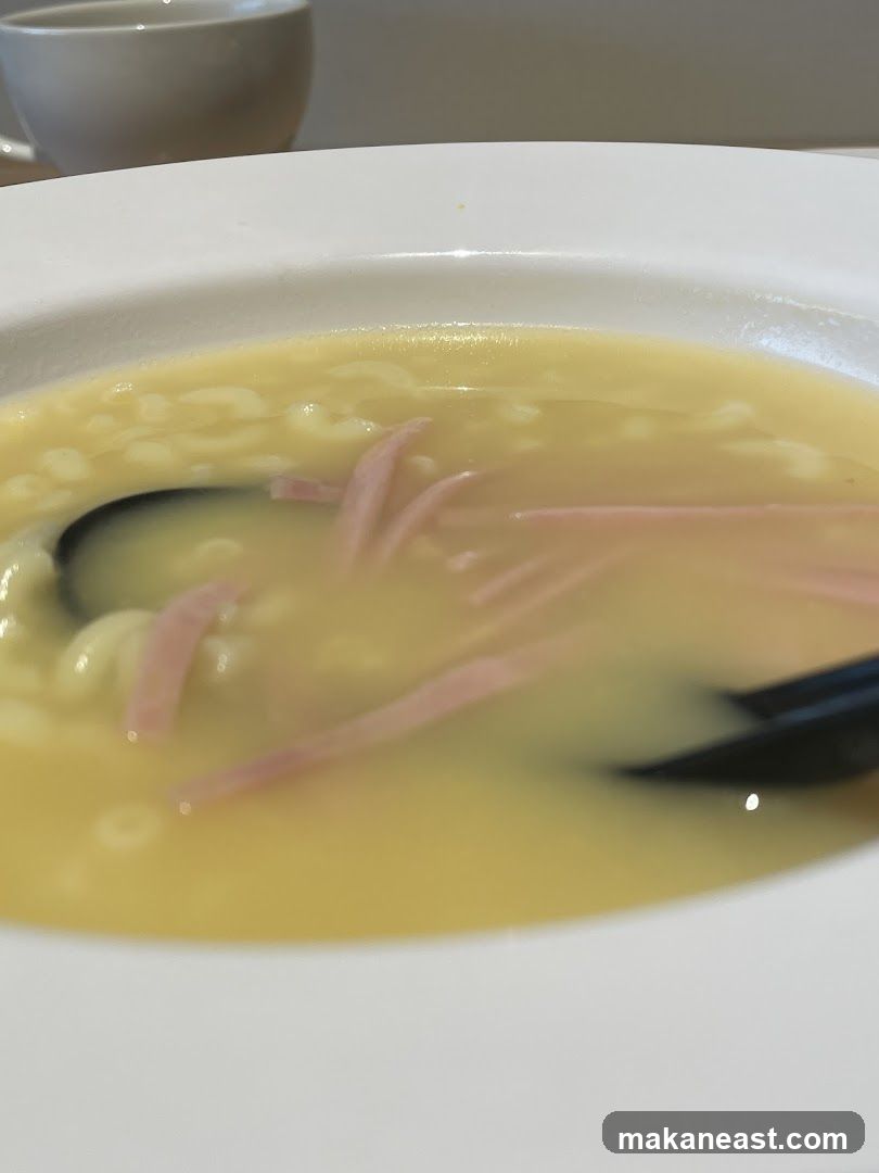 Soup with Pasta and Ham
